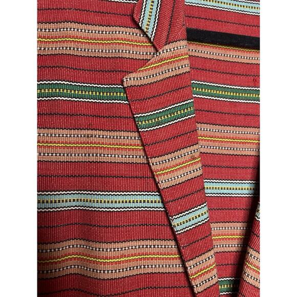 Vintage Central Falls Jacket Multicolor Blazer Geometric Striped Colorful Small - Picture 4 of 10
